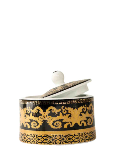 Jenna Clifford Grandeur Sugar Pot - Black & Gold