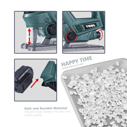 Jigsaw Tool Toy Multicolored