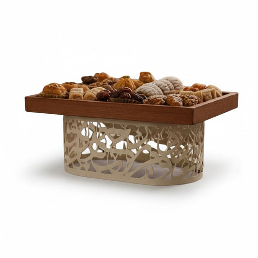 Calligraphy Design Large Wooden Serving Tray