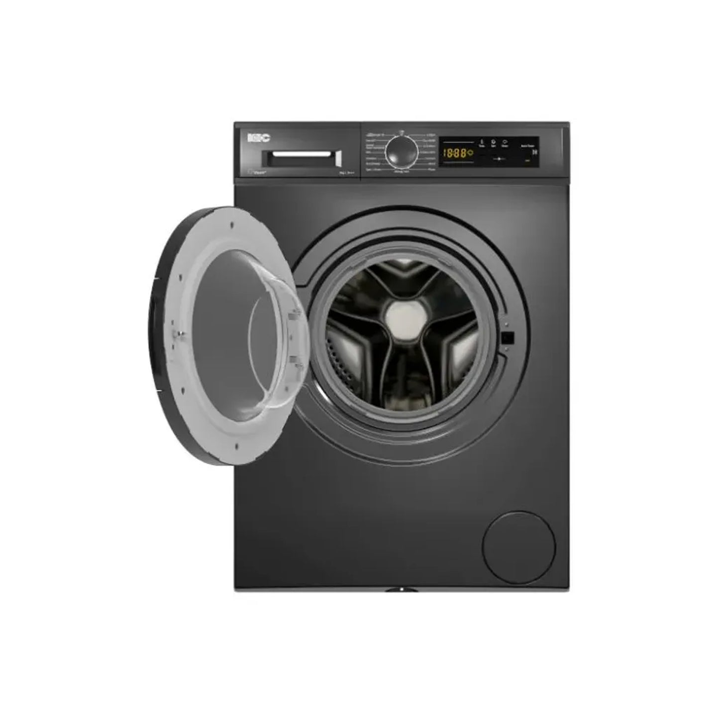 KIC 8kg Front Loader Washing Machine Grey