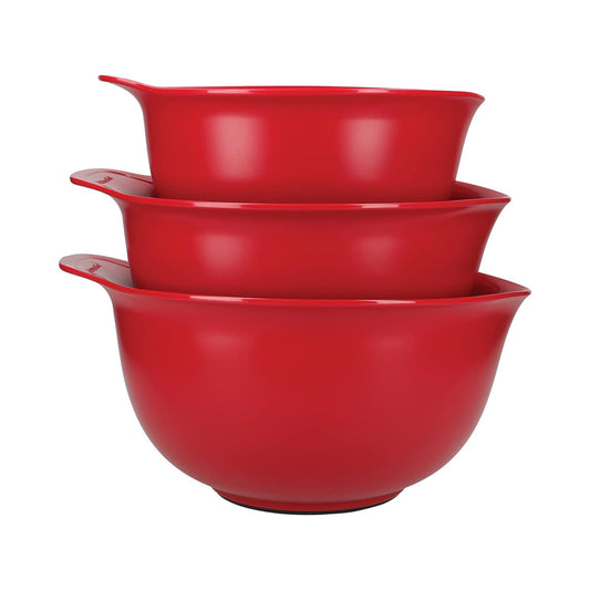KitchenAid Universal 3 Piece Mixing Bowl Set Empire Red