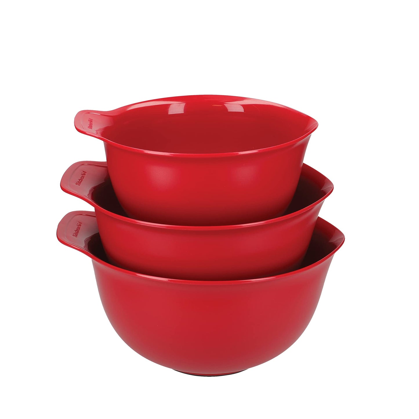 KitchenAid Universal 3 Piece Mixing Bowl Set Empire Red