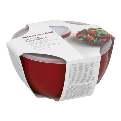 KitchenAid 4 Piece Universal Prep Bowl Set Empire Red