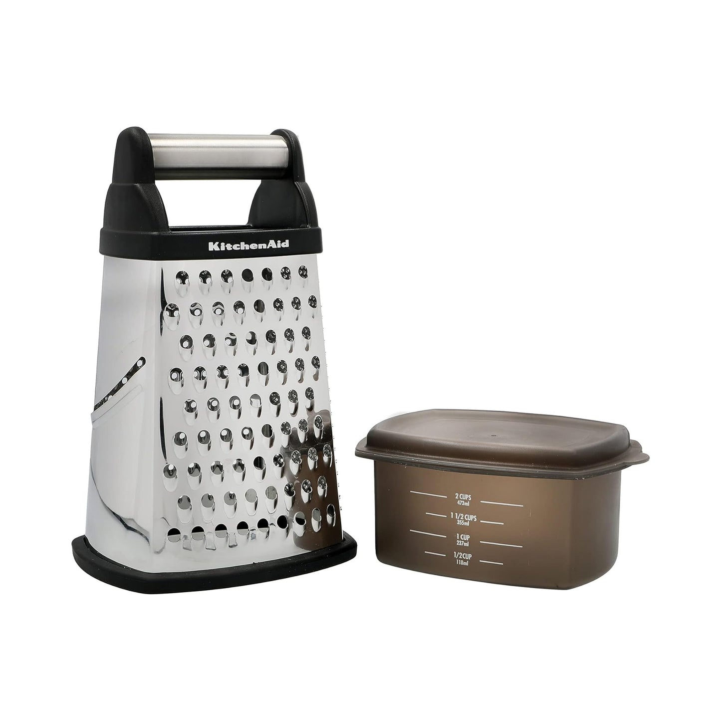 KitchenAid Universal Box Grater With Measuring Cups Stainless Steel