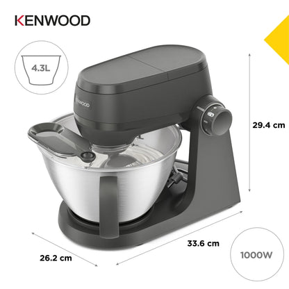 Kenwood Multi Tasker 4.3Lt Stand Mixer With Full Accessories Grey