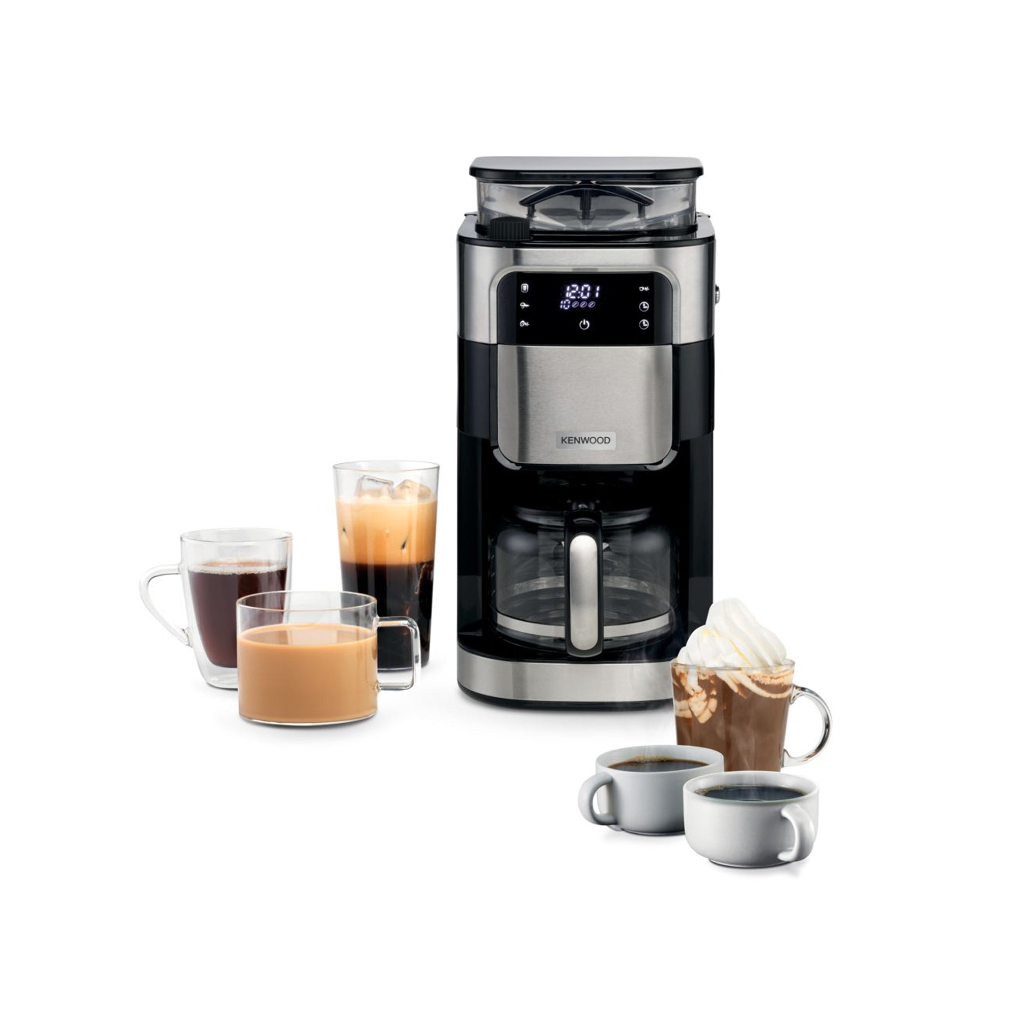 Kenwood Grind & Brew Drip Coffee Machine Black – The Culinarium