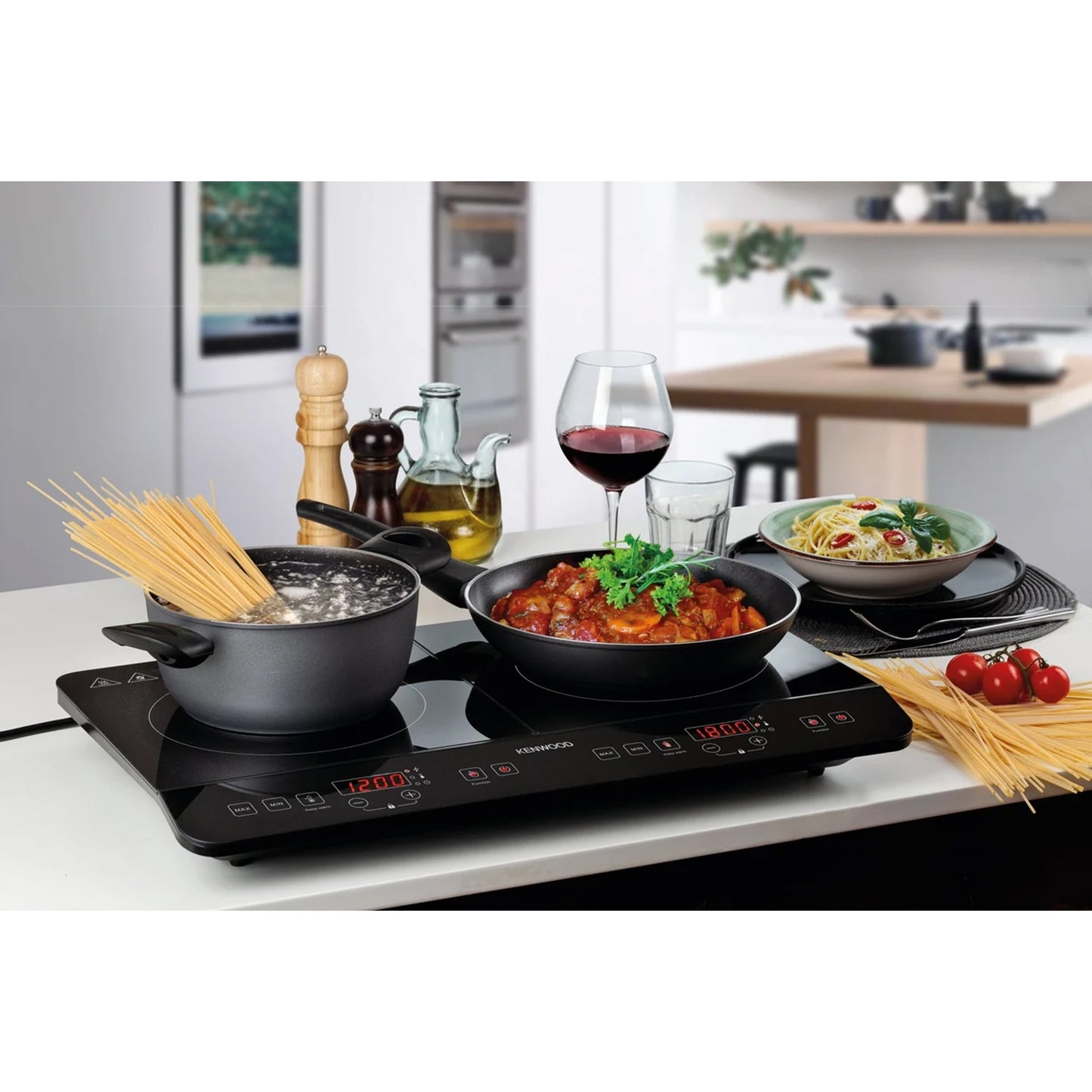 Kenwood Double Plate Induction Cooker Black