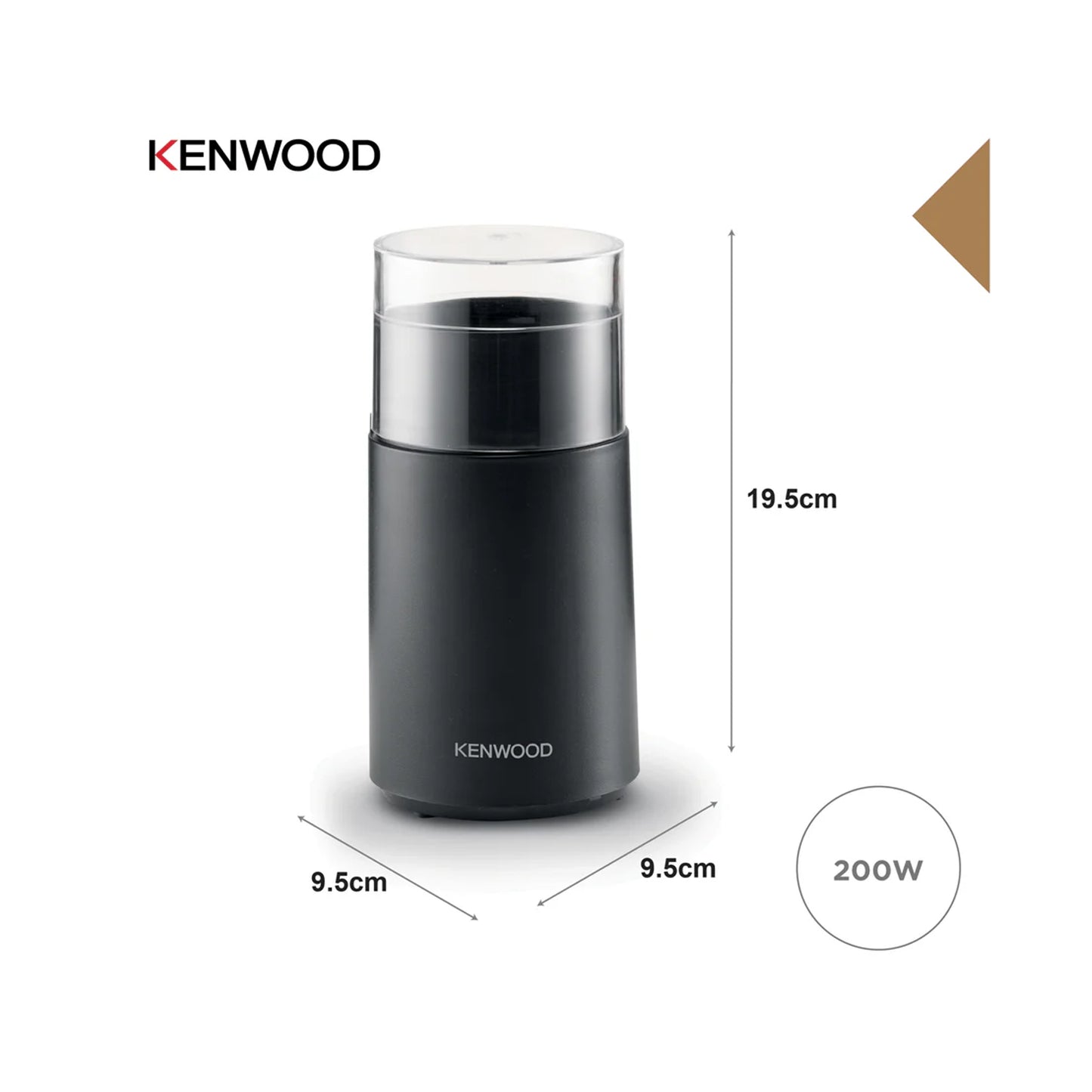 Kenwood Electric Coffee Grinder Black