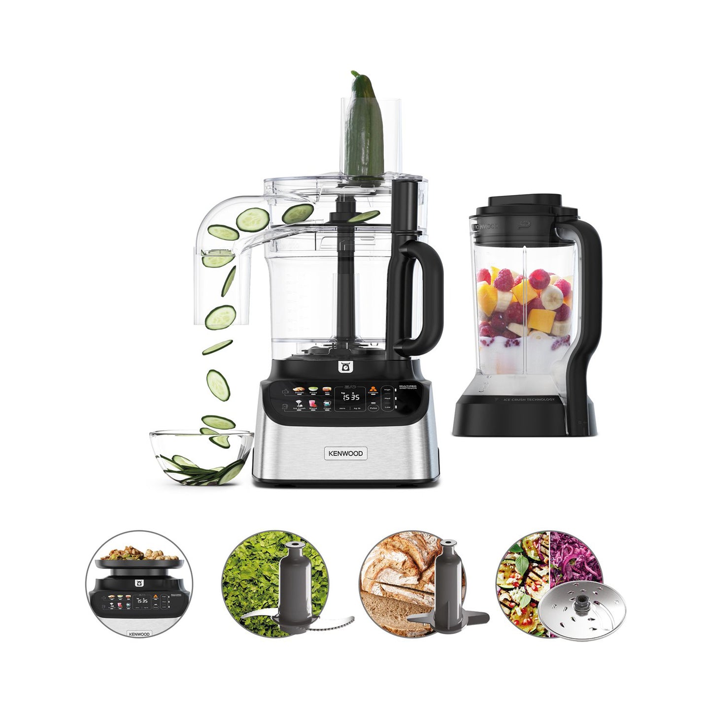 Kenwood MultiPro One Touch Food Processor - FDM73.480SS