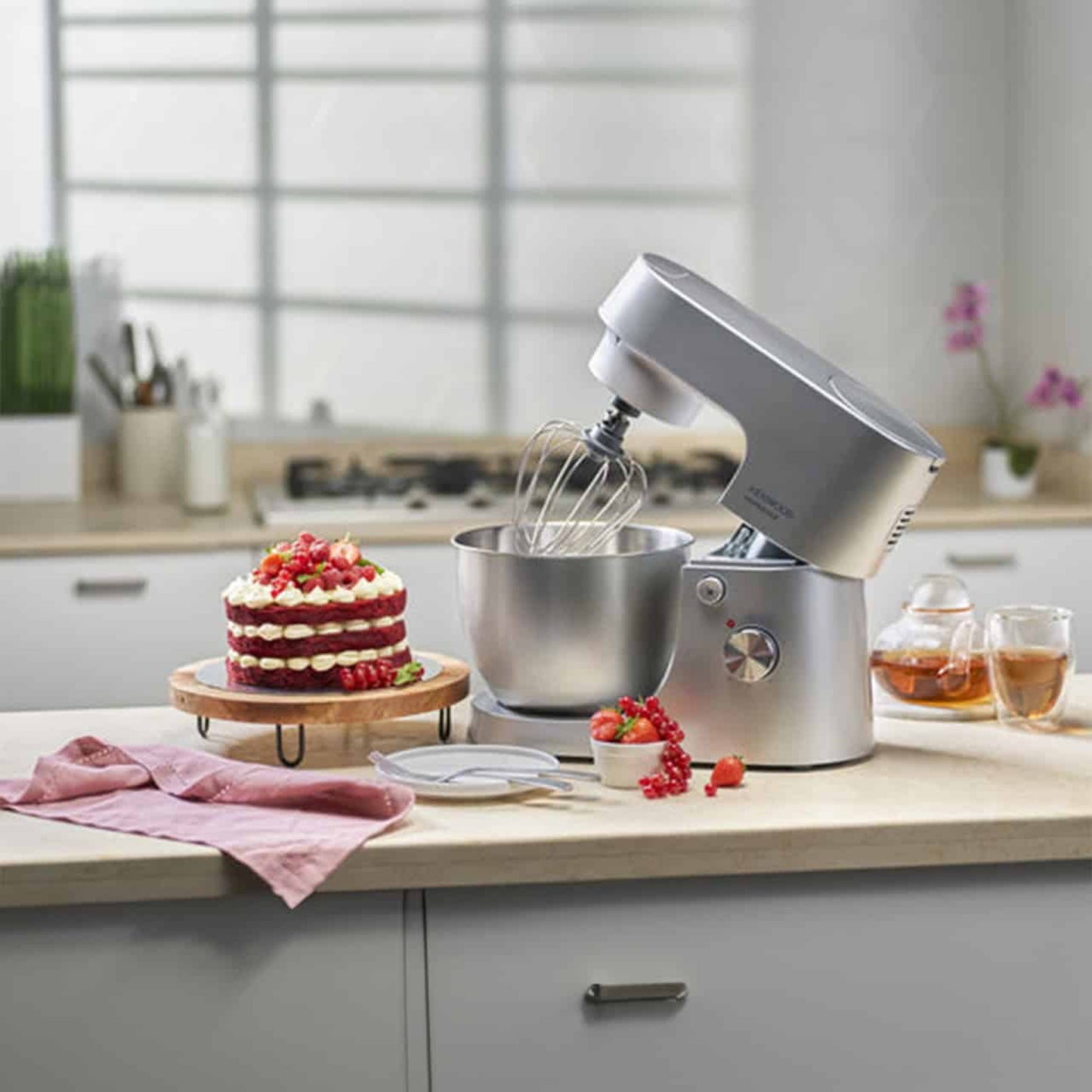 Kenwood Essentials Collection 750W Food Processor + 5Lt Homebake Naked Pack Stand Mixer Combo