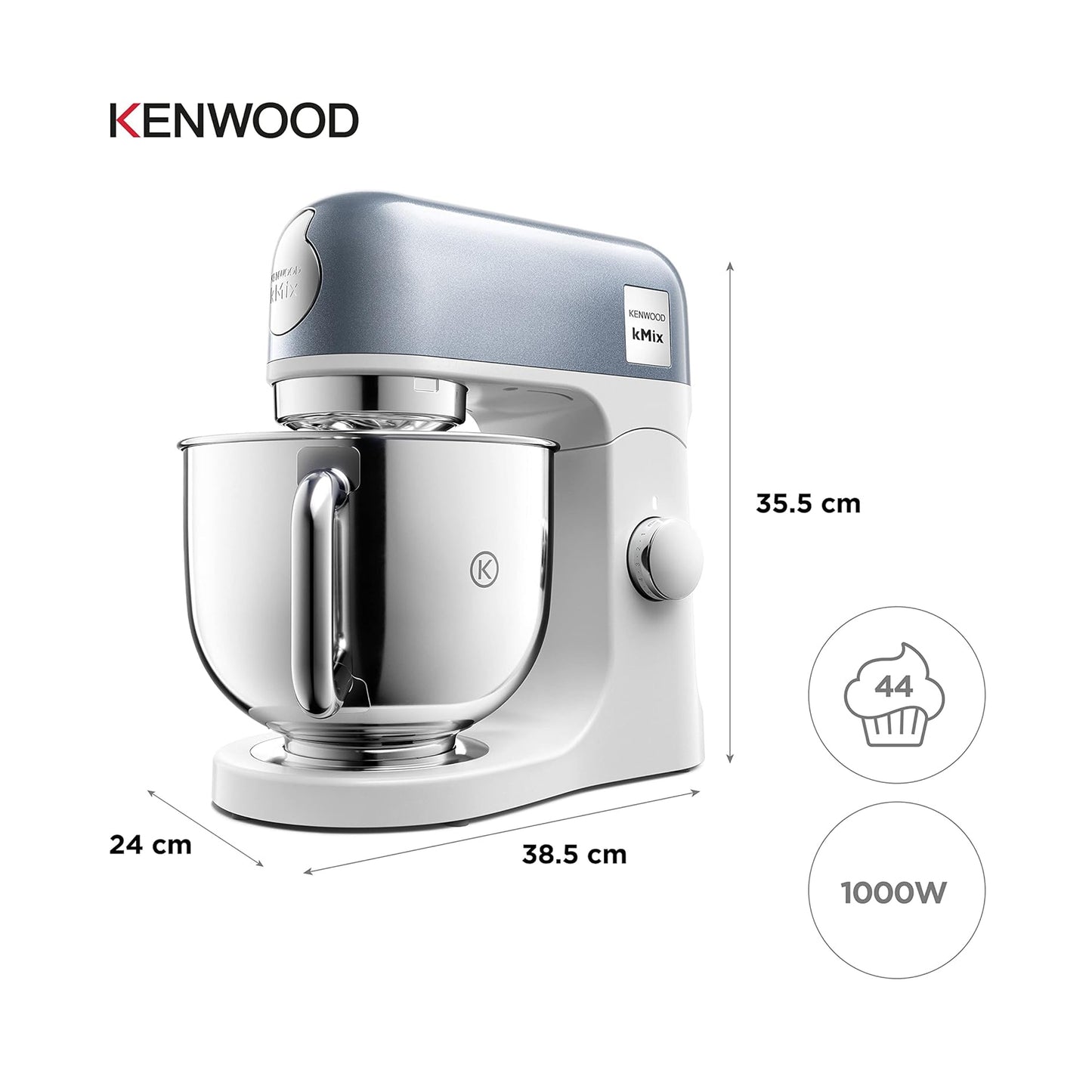 Kenwood Kmix 5Lt Stand Mixer Juniper Blue
