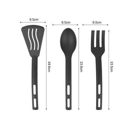 Hillhouse 3 Piece Kitchen Tool Set Black