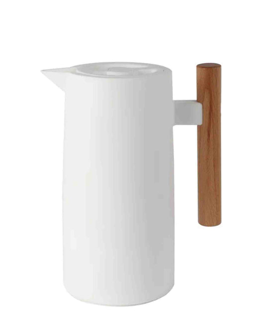 Kitchen Life 1Lt Vacuum Jug Flask - White