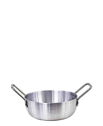 Kitchen Life 20cm Polished Karahi - Silver