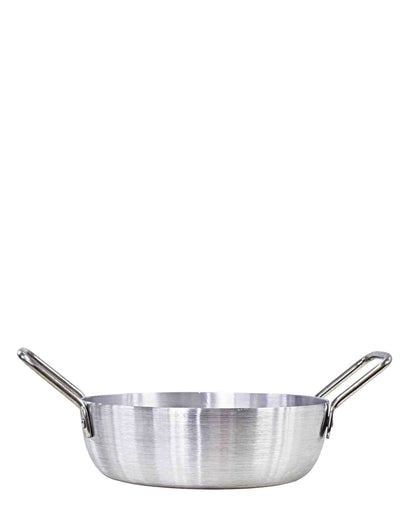 Kitchen Life 23cm Polished Karahi - Silver