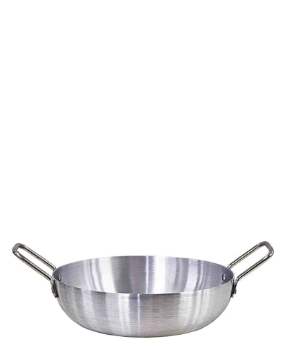 Kitchen Life 28cm Polished Karahi - Silver