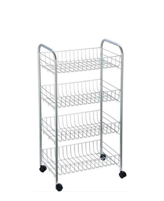 Kitchen Life 3 Tier Rectangular Vegetable Rack - Silver