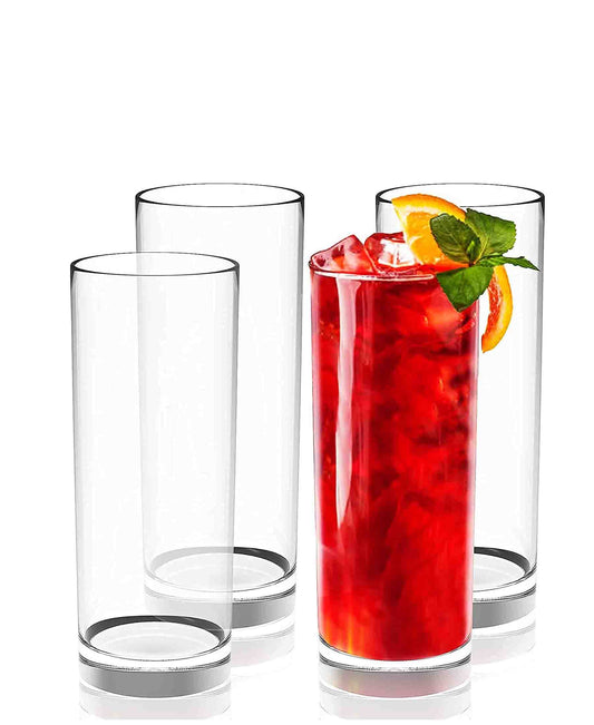 Kitchen Life 4 Piece Hiball Aprima Tumbler Set - Clear