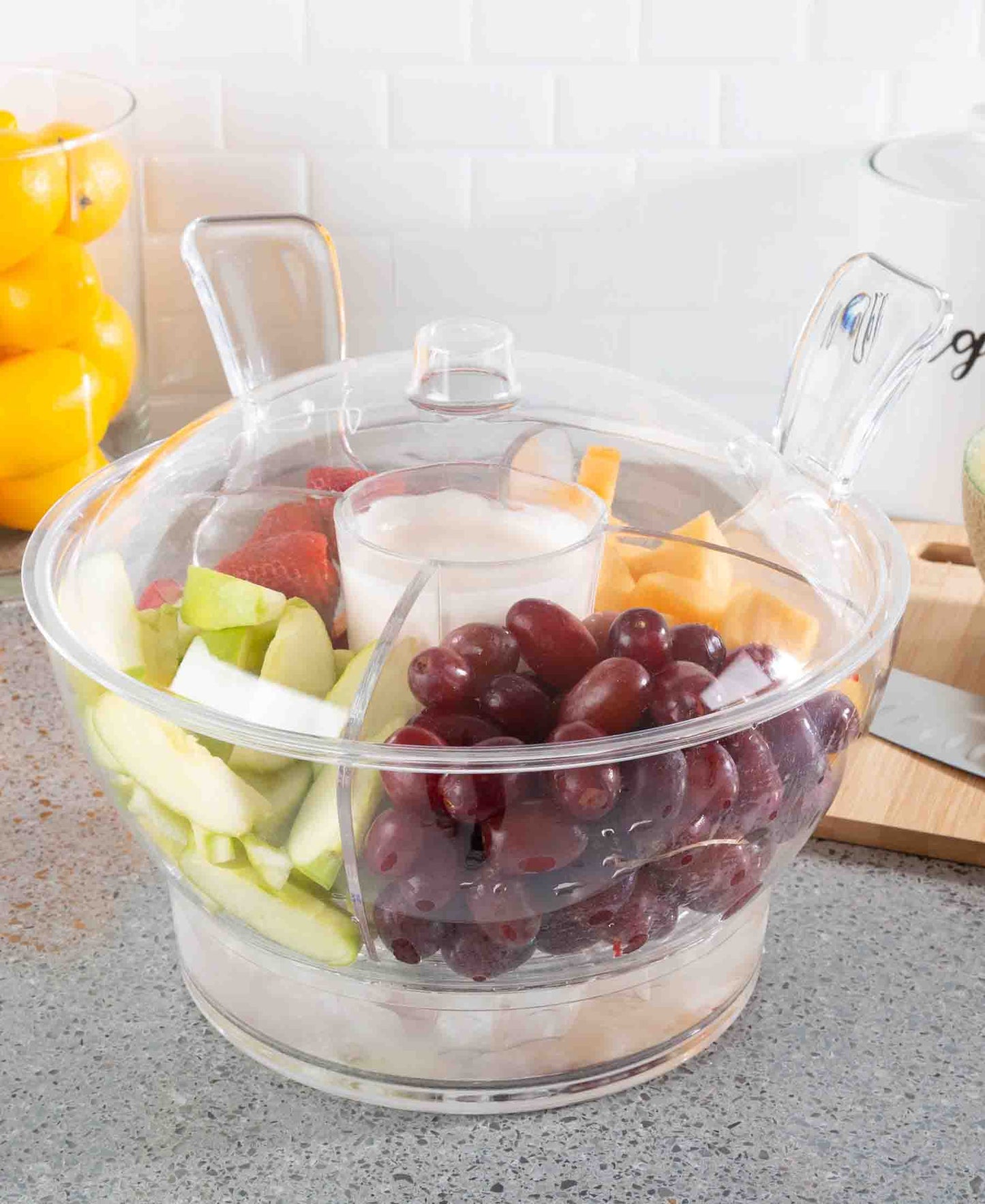 Kitchen Life Cold Bowl On Ice With Dome - Clear