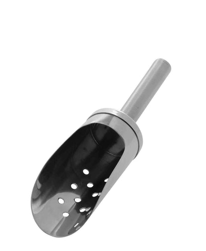 Kitchen Life Ice Scoop With Holes - Silver