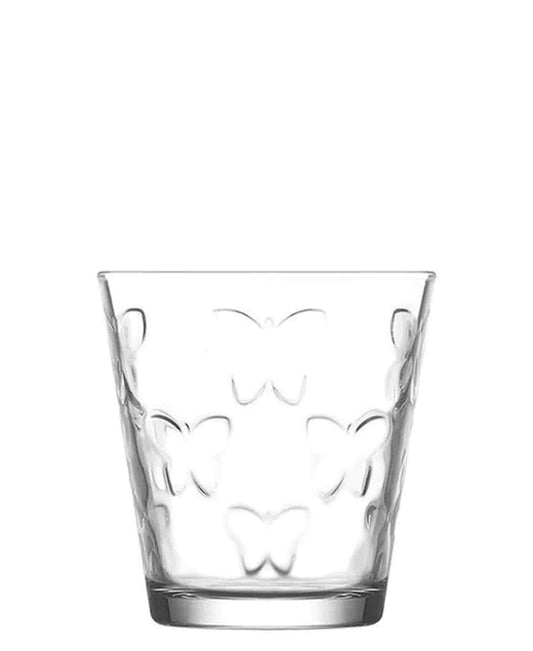 LAV 6 Piece 255ml Kelebek Whiskey Glass Set - Clear