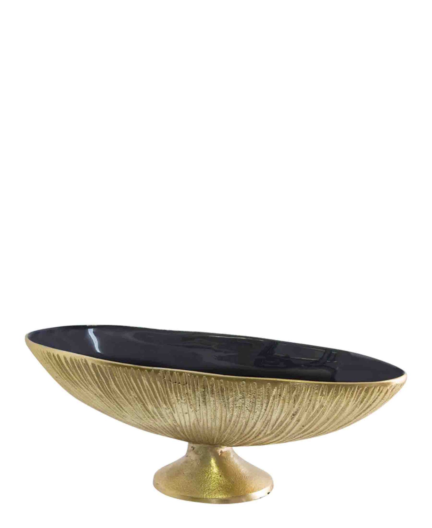 Urban Decor Acra Oval Bowl - Gold & Blue