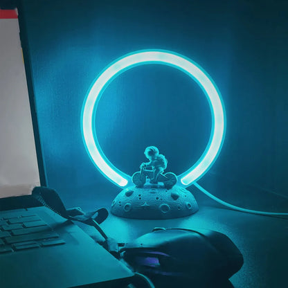 Astronaut LED Lamp White & Blue