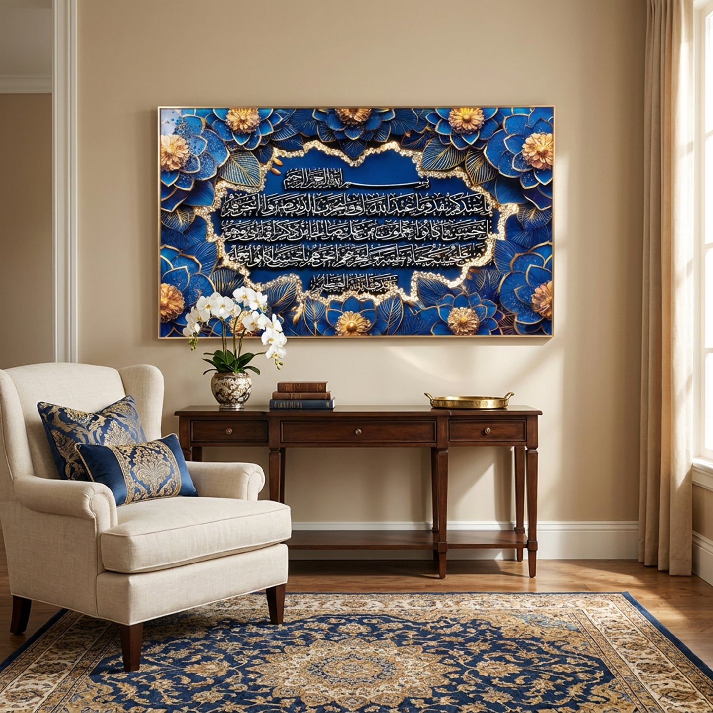 LED 90 x 150cm Ayatul Kursi Frame Multicoloured