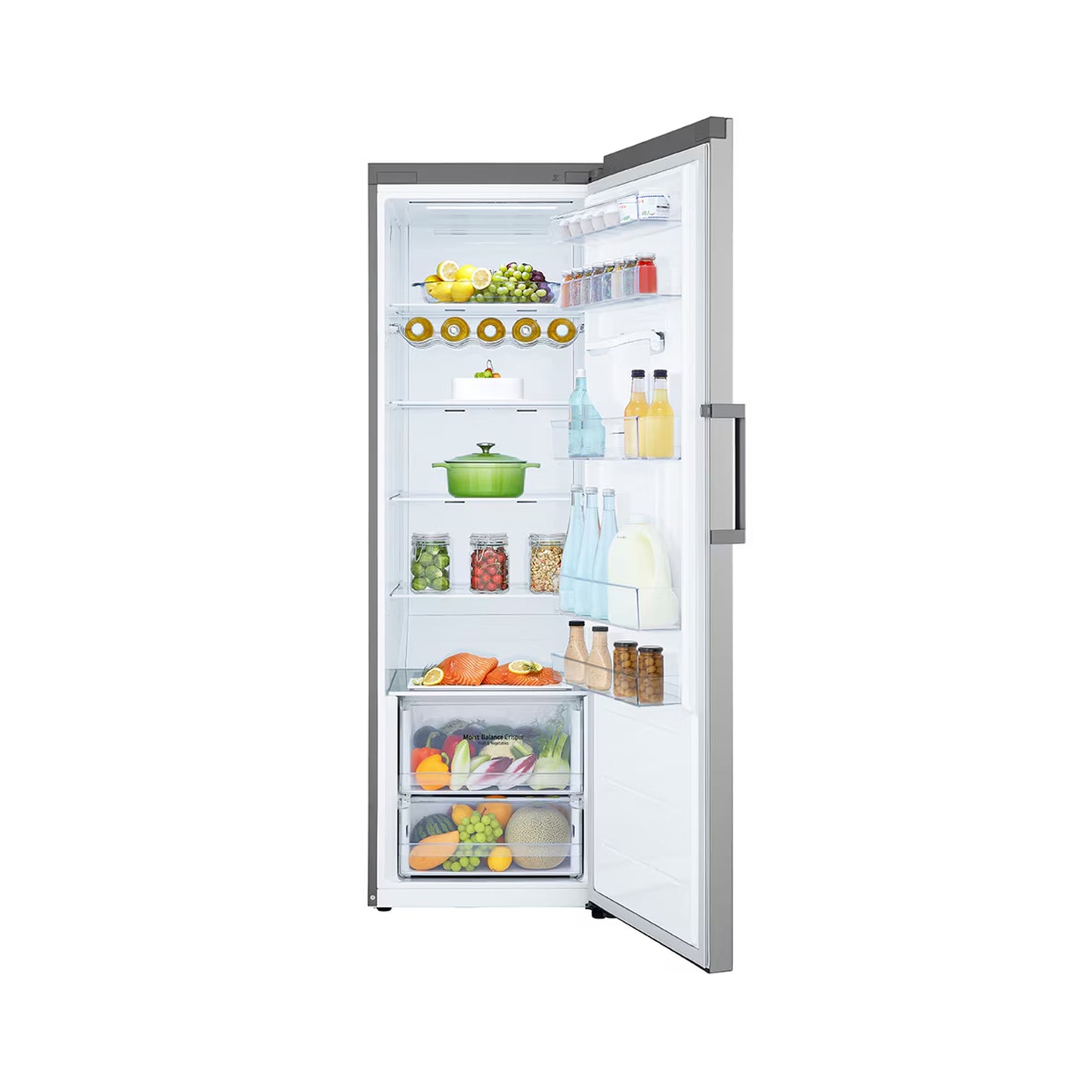 LG 377Lt Upright Fridge Silver