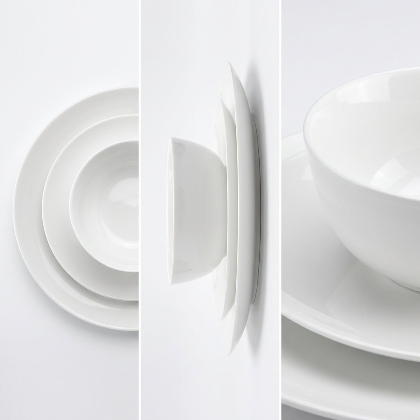 La Opala Cosmo 12 Piece Dinner Set White