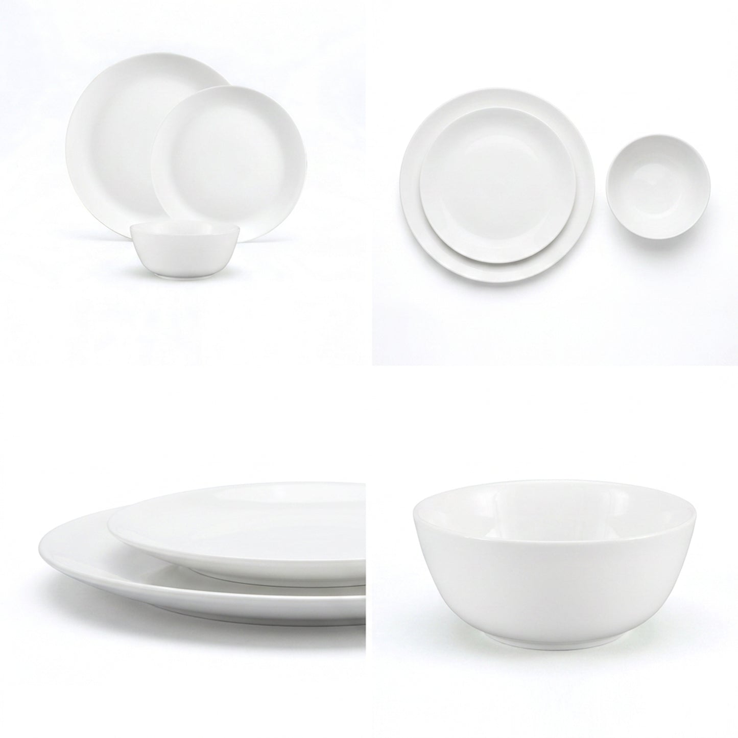 La Opala Cosmo 12 Piece Dinner Set White