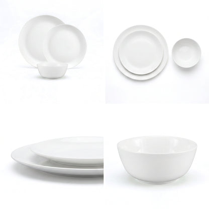 La Opala Cosmo 12 Piece Dinner Set White