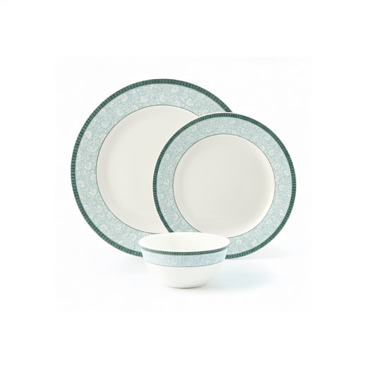 La Opala Pearl 12 Piece Dinner Set Amaya Blue