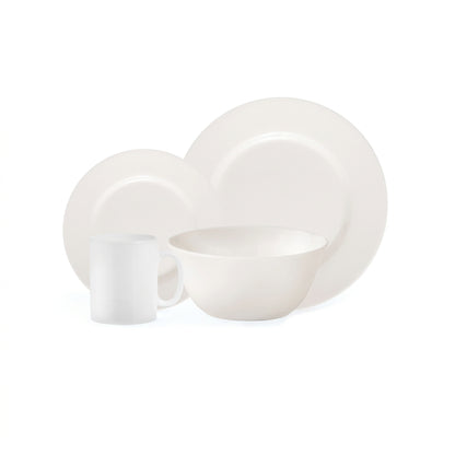 La Opala Sovrana 16 Piece Dinner Set White