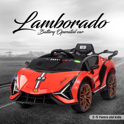 Lambo Rechargeable Battery Operated Car Red