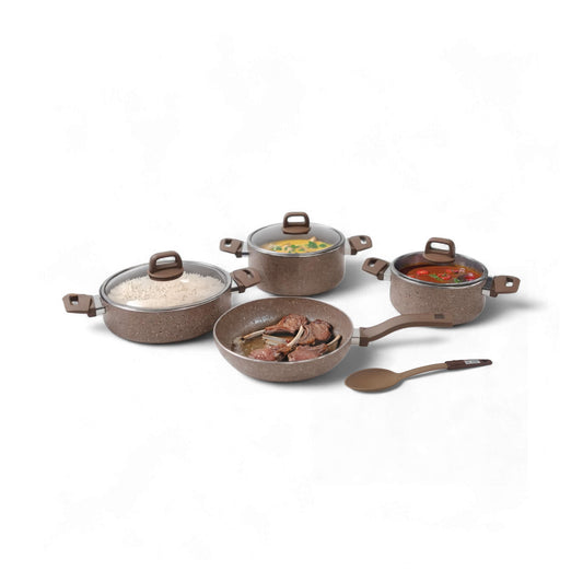 Leydi 7 Piece Pot Set Beige