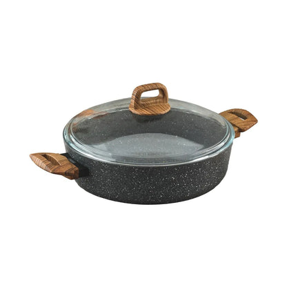 Leydi Natura Kısa 28cm Low Casserole Grey
