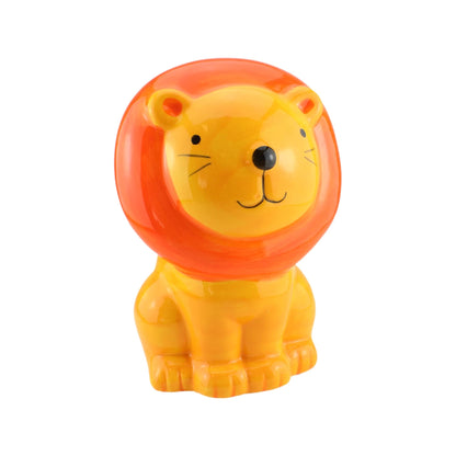 Lion Ceramic Money Bank Orange