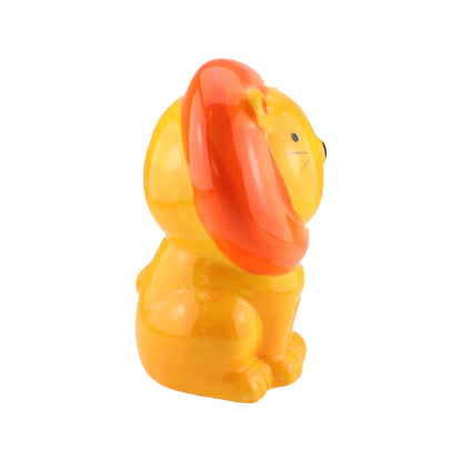 Lion Ceramic Money Bank Orange