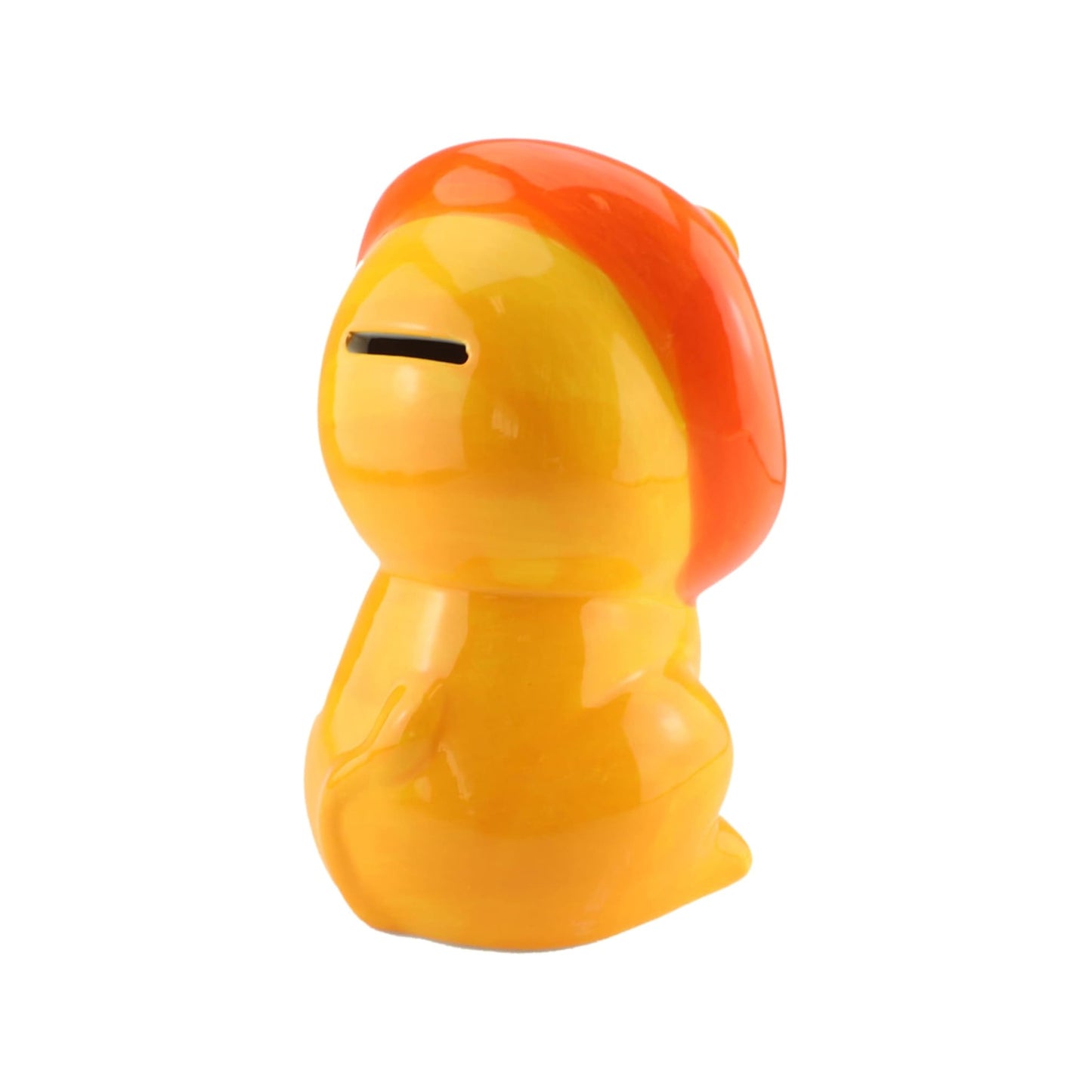 Lion Ceramic Money Bank Orange