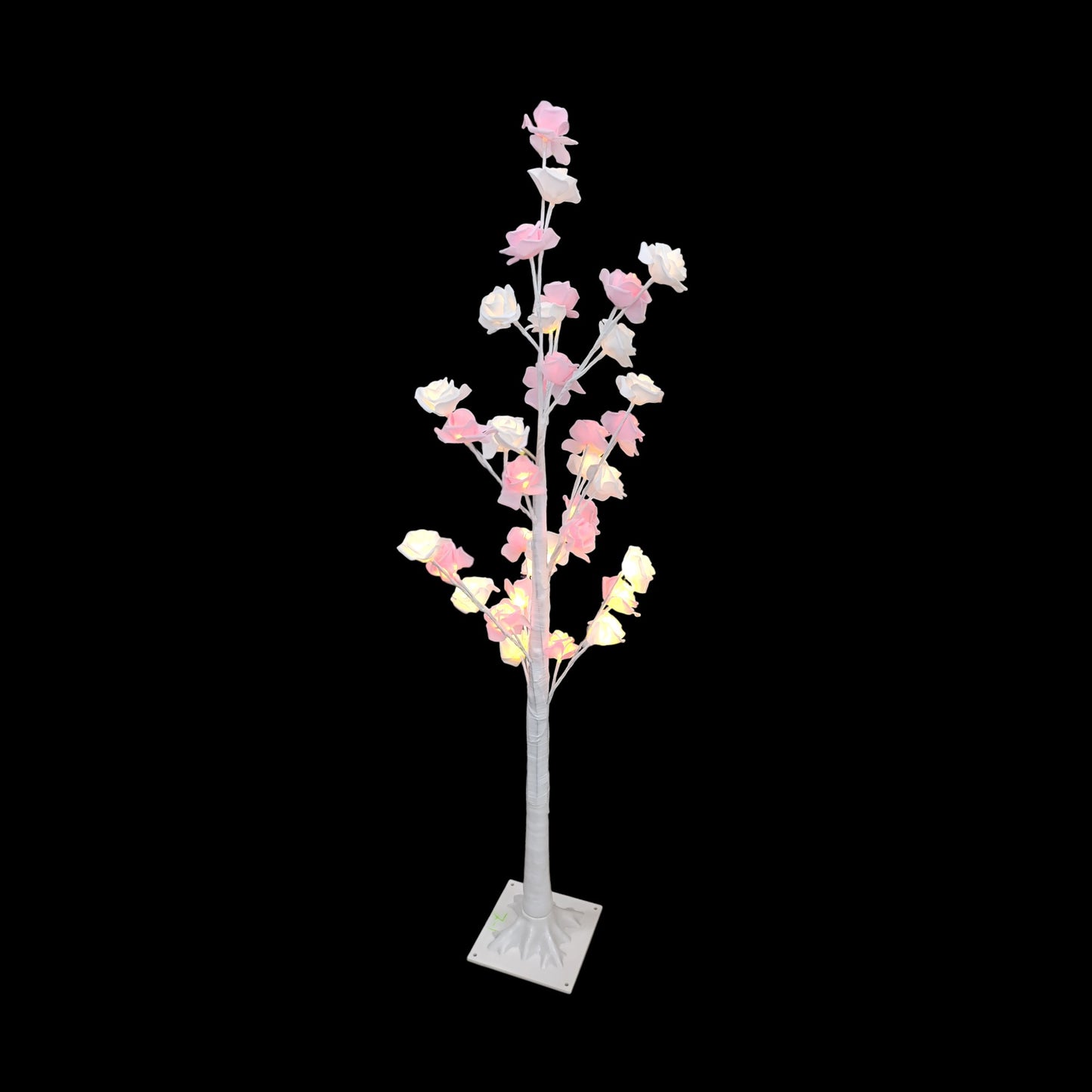 1.2m LED Tree with Roses Pink & White