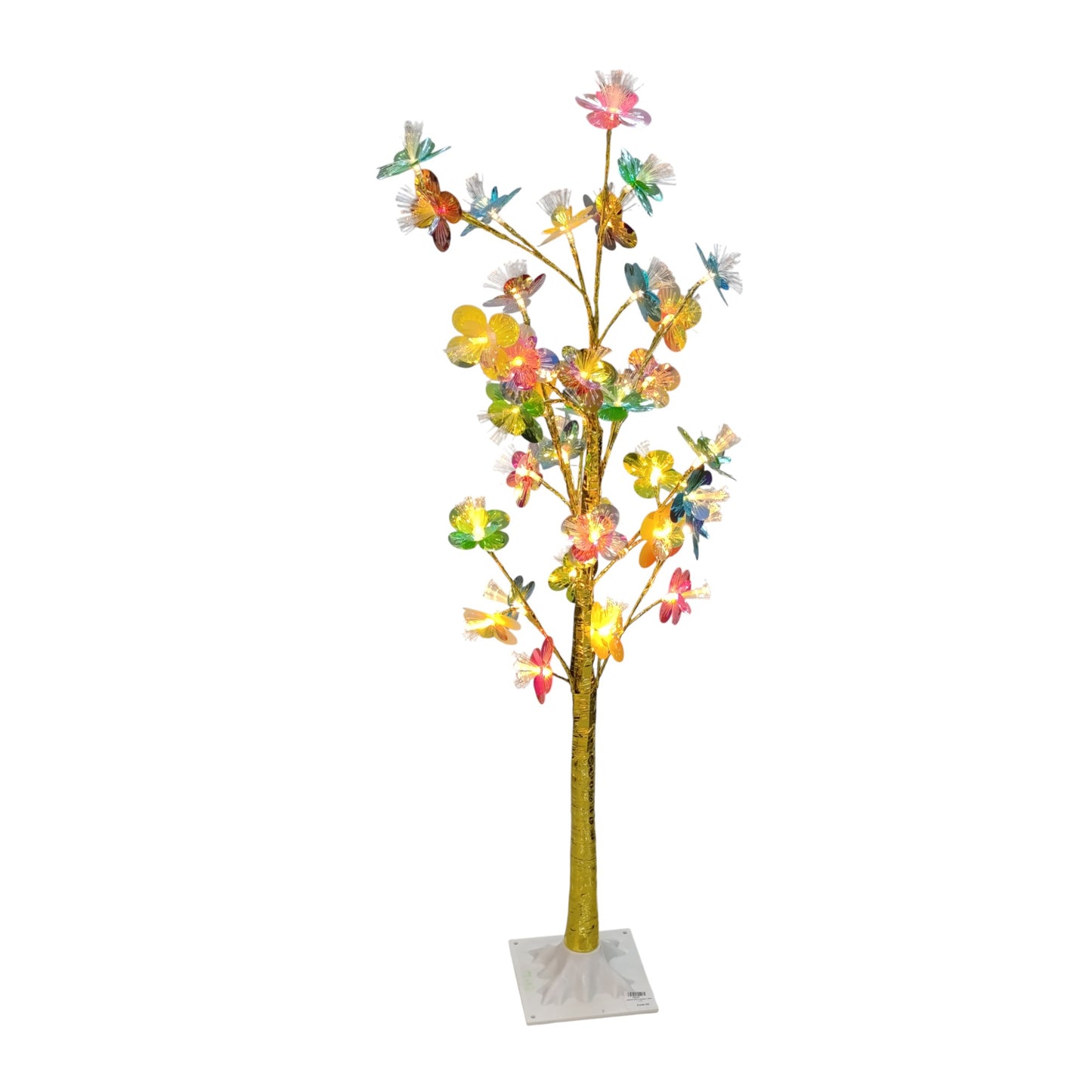 1.2m LED Tree with Flowers Multicoloured