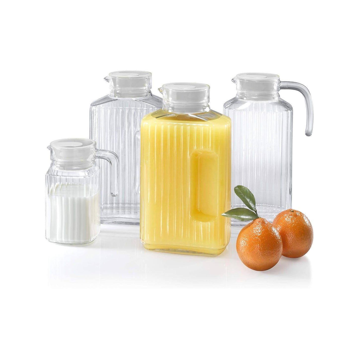 Luminarc Quadro 2Lt Pitcher with Lid Clear