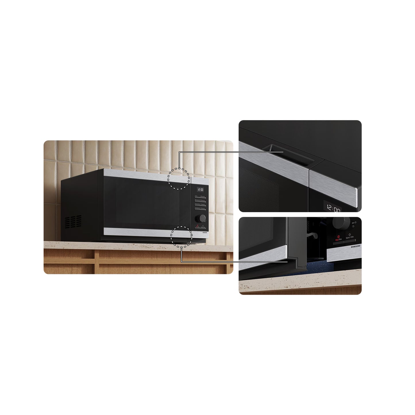 Samsung 40L Grill Microwave Oven Silver