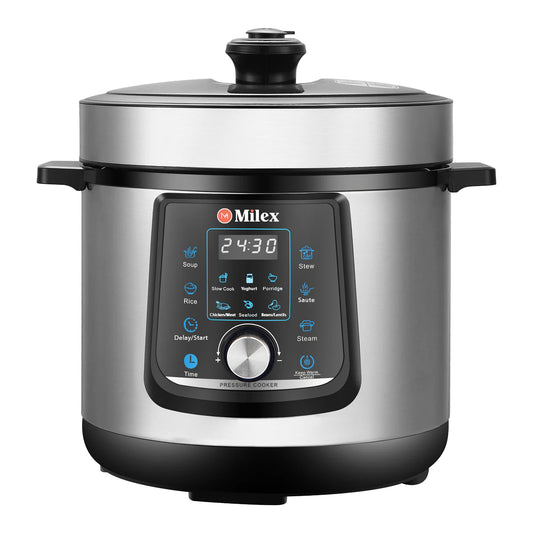 Milex 6Lt Digital Power Pressure Cooker Silver