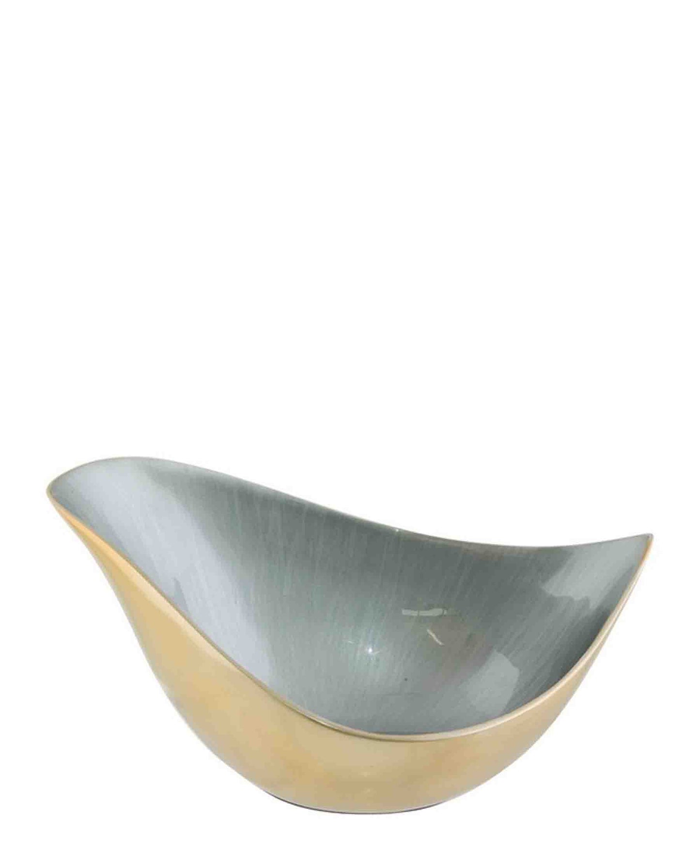 Urban Decor Bird Bowl - Grey & Gold