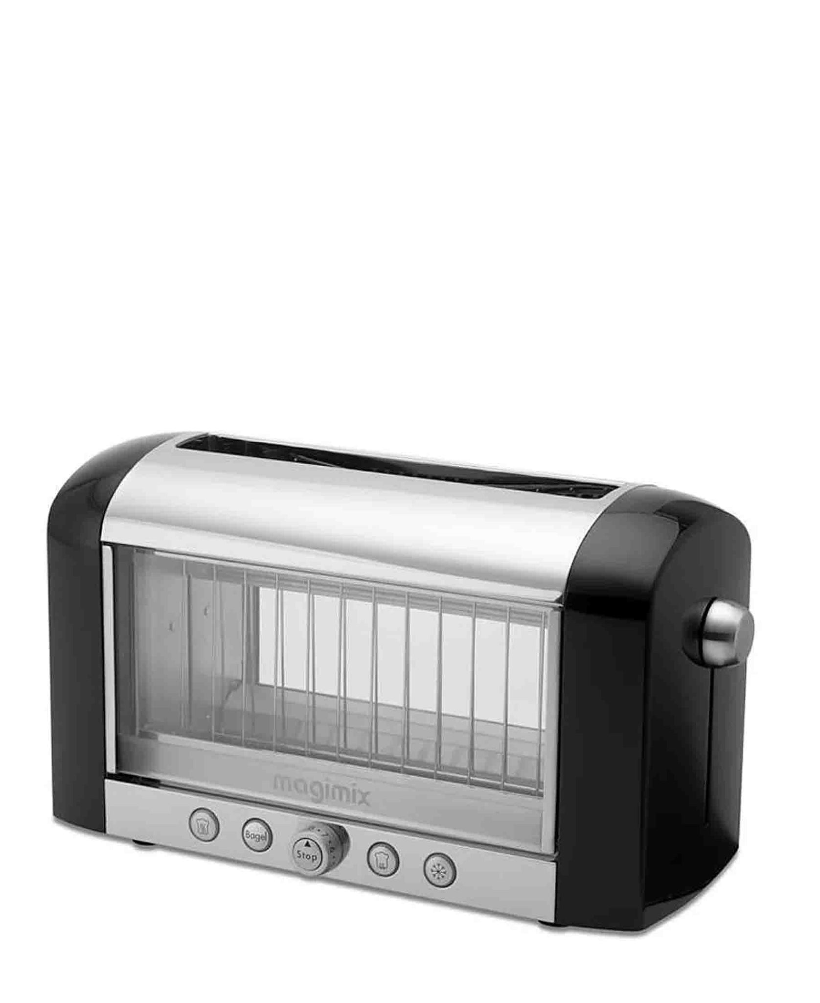Magimix Vision 2 Slice Glass Toaster - Black