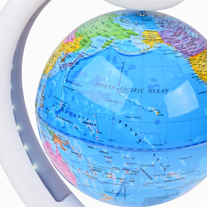 Magnetic Levitation Globe with Bluetooth Speaker & USB White