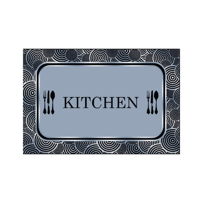 50 x 80cm Kitchen Mat Blue