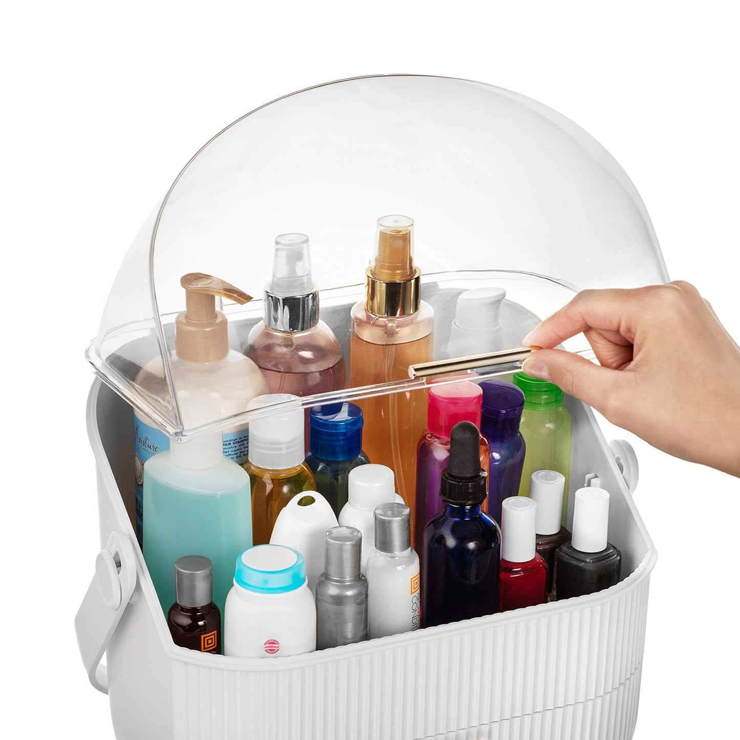 Antalya Cosmetic Organiser with 2 Drawers White